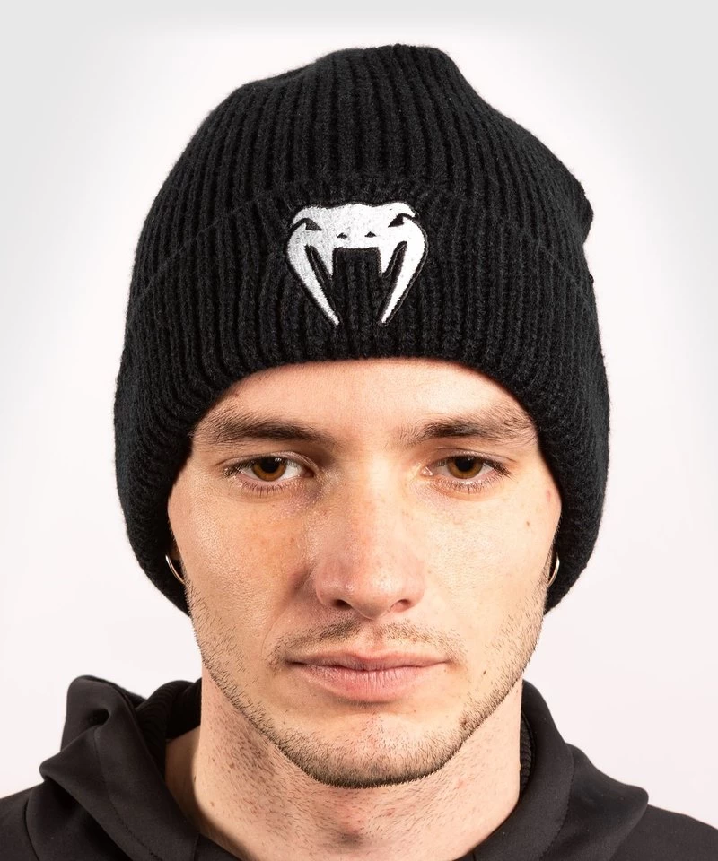 Venum Classic Beanie Zwart Wit 4 Venum Classic Beanie Zwart Wit - Afbeelding 2