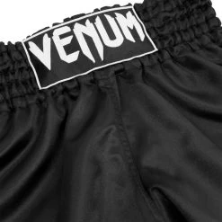 Venum Classic Muay Thai Kickboks Broekjes Zwart Wit -Boksen Winkel venum venum classic muay thai kickboks broekjes zw 12