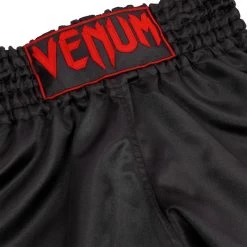 Venum Classic Muay Thai Kickboks Broekjes Zwart Rood -Boksen Winkel venum venum classic muay thai kickboks broekjes zw 7