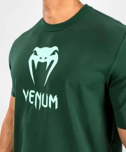 Venum Classic T-shirt Katoen Donkergroen Turquoise 10 Venum Classic T-shirt Katoen Donkergroen Turquoise -Boksen Winkel venum venum classic t shirt katoen donkergroen tur 2