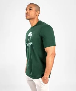 Venum Classic T-shirt Katoen Donkergroen Turquoise 13 Venum Classic T-shirt Katoen Donkergroen Turquoise -Boksen Winkel venum venum classic t shirt katoen donkergroen tur 5