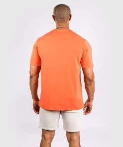 Venum Classic T-shirt Katoen Oranje Marineblauw -Boksen Winkel venum venum classic t shirt katoen oranje marinebl 2