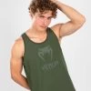 Venum Classic Tank Top Katoen Military Green -Boksen Winkel venum venum classic tank top katoen military green