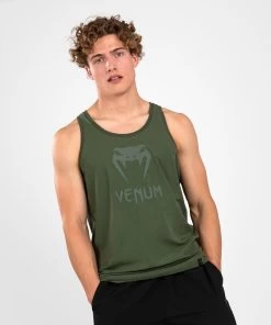 Venum Classic Tank Top Katoen Military Green 11 Venum Classic Tank Top Katoen Military Green -Boksen Winkel venum venum classic tank top katoen military green 4