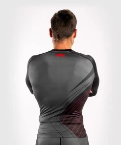 Venum Contender 5.0 Rashguards L/S Zwart Rood -Boksen Winkel venum venum contender 50 rashguards l s zwart rood 3