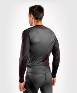 Venum Contender 5.0 Rashguards L/S Zwart Rood -Boksen Winkel venum venum contender 50 rashguards l s zwart rood 4