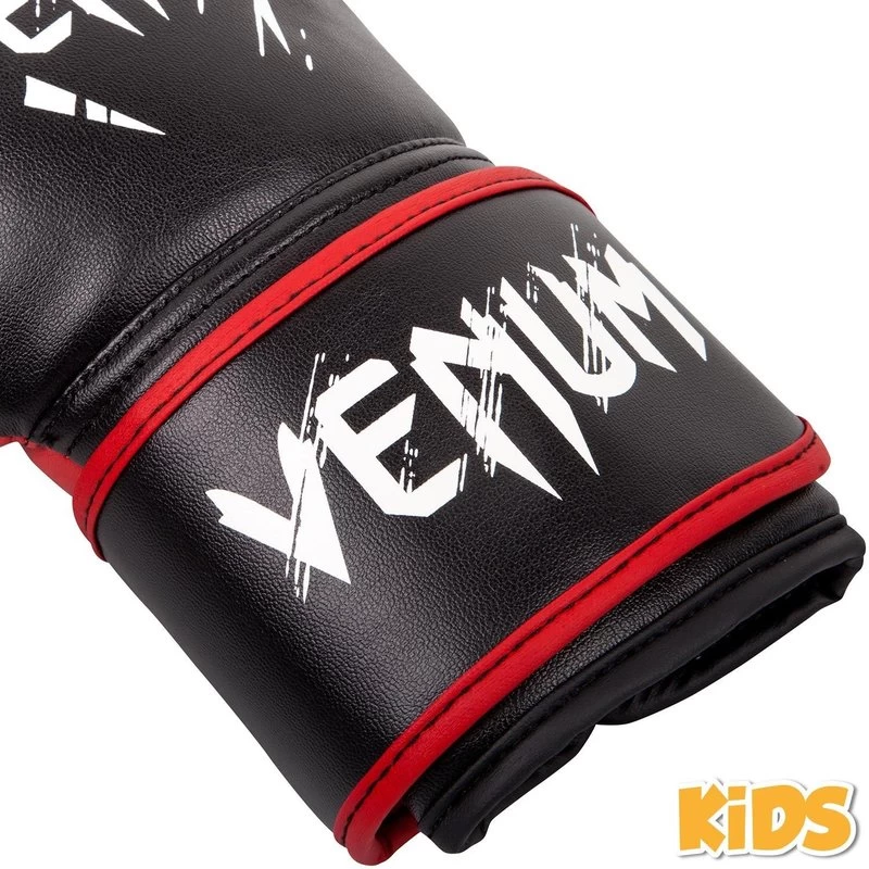 Venum Contender Kinder Bokshandschoenen Zwart Rood 6 Venum Contender Kinder Bokshandschoenen Zwart Rood - Afbeelding 4