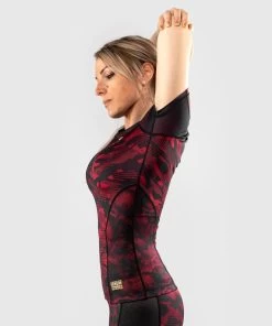 Venum Defender Rash Guard S/S Dames Zwart Rood 16 Venum Defender Rash Guard S/S Dames Zwart Rood -Boksen Winkel venum venum defender rash guard s s dames zwart ro 6