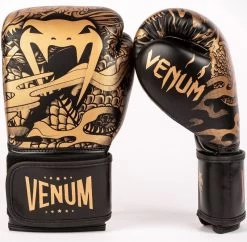 Venum DRAGON'S FLIGHT Bokshandschoenen Kids Zwart Brons -Boksen Winkel venum venum dragons flight bokshandschoenen kids z 7