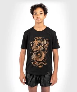 Venum DRAGON'S FLIGHT Kids T-shirt Zwart Brons 11 Venum DRAGON'S FLIGHT Kids T-shirt Zwart Brons -Boksen Winkel venum venum dragons flight kids t shirt zwart bron 4