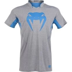 Venum Dry Tech Hurricane X FIT™ T-shirt Grijs Neo Blauw -Boksen Winkel venum venum dry tech hurricane x fit t shirt grijs 3