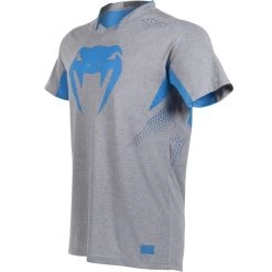 Venum Dry Tech Hurricane X FIT™ T-shirt Grijs Neo Blauw -Boksen Winkel venum venum dry tech hurricane x fit t shirt grijs 7