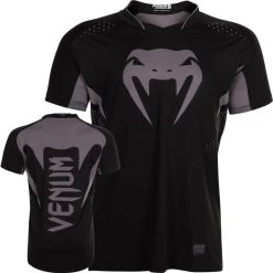 Venum Dry Tech Hurricane X FIT™ T-shirt Zwart Grijs -Boksen Winkel venum venum dry tech hurricane x fit t shirt zwart 2