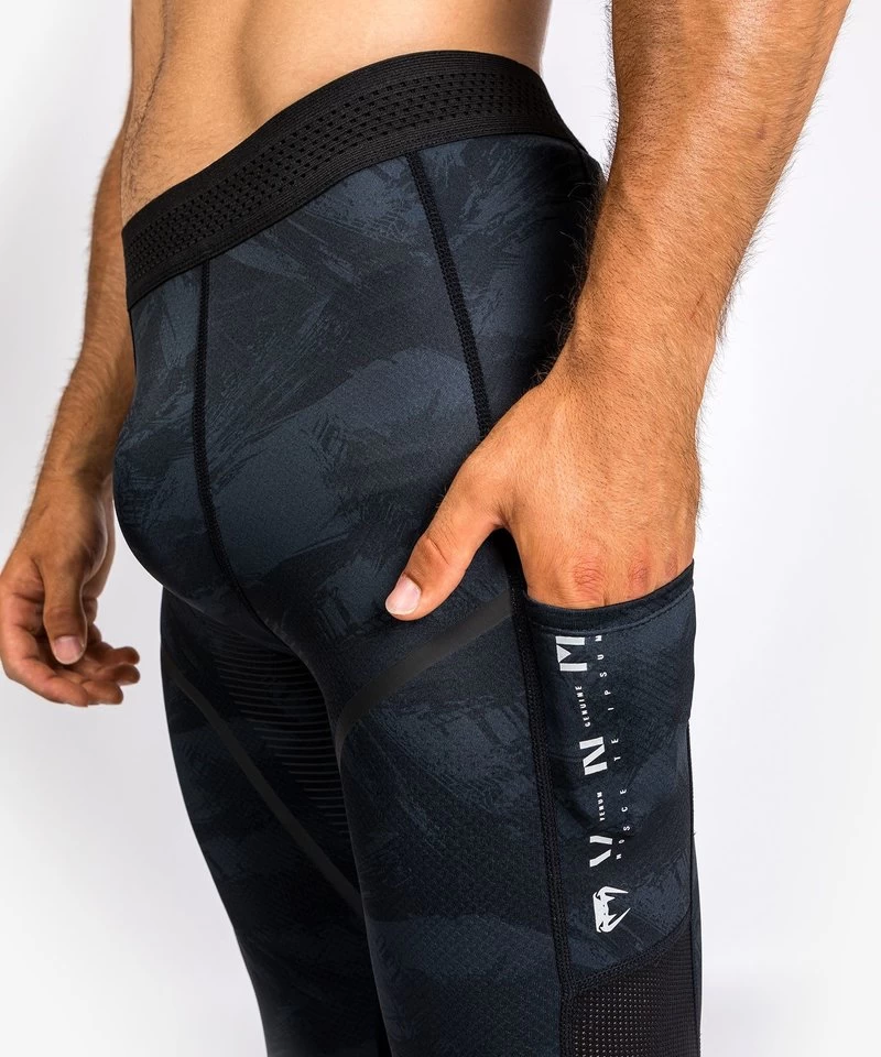 Venum Electron 3.0 Sportlegging Tights Spats Zwart 10 Venum Electron 3.0 Sportlegging Tights Spats Zwart - Afbeelding 8