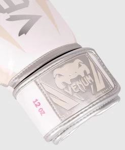 Venum Elite Bokshandschoenen Microfiber Wit Zilver