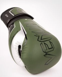 Venum Elite Evo Bokshandschoenen Kaki Zilver -Boksen Winkel venum venum elite evo bokshandschoenen kaki zilver 3