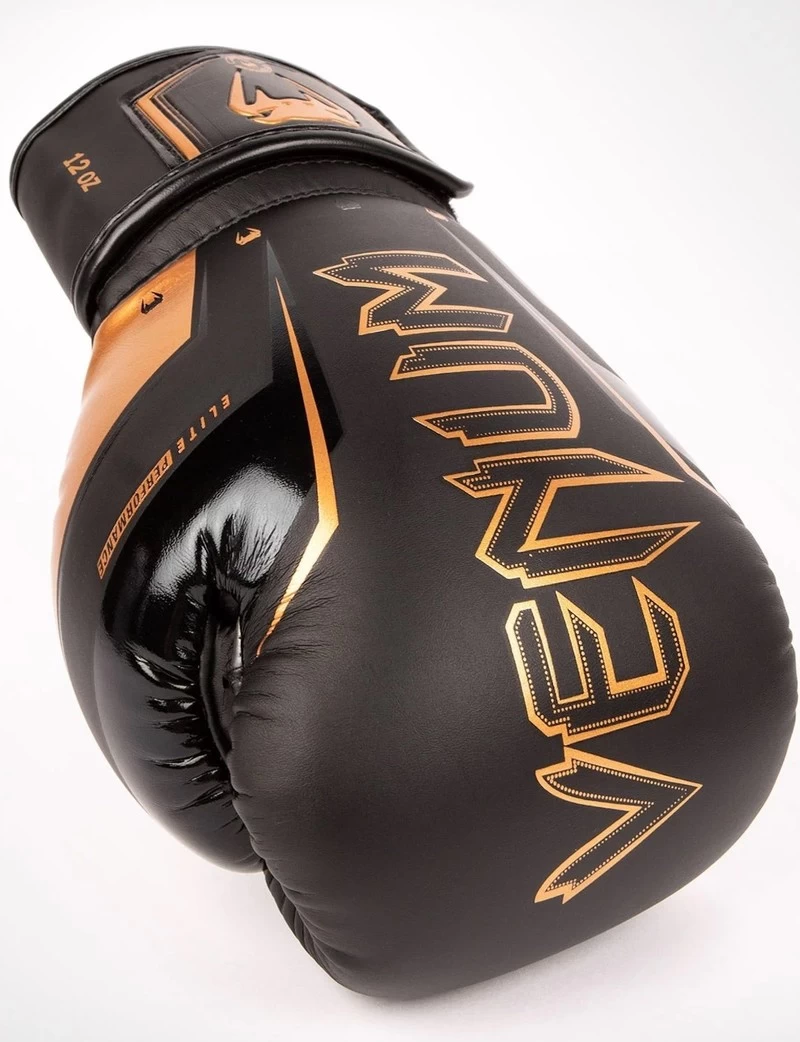 Venum Elite Evo Bokshandschoenen Zwart Brons 12 Venum Elite Evo Bokshandschoenen Zwart Brons - Afbeelding 10