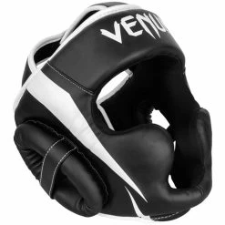 Venum ELITE Headgear Kickboks Hoofdbeschermer Zwart Wit -Boksen Winkel venum venum elite headgear kickboks hoofdbescherme 4