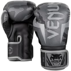 Venum Elite (Kickboks)Bokshandschoenen Black Dark Camo -Boksen Winkel venum venum elitekickboksbokshandschoenen black da 1