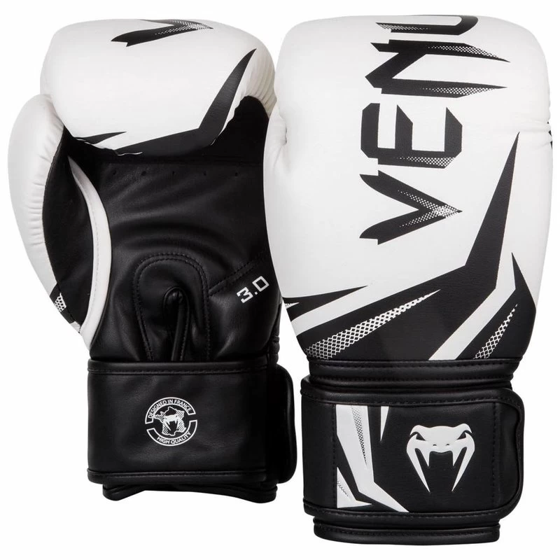 Venum Fightgear Bokshandschoenen Challenger 3.0 Wit Zwart 4 Venum Fightgear Bokshandschoenen Challenger 3.0 Wit Zwart - Afbeelding 2