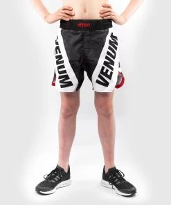 Venum Fightshorts Bandit Kinderen Zwart Grijs -Boksen Winkel venum venum fightshorts bandit kinderen zwart grij 2