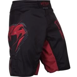 Venum Fightshorts Train Hard Hit Heavy Zwart Rood -Boksen Winkel venum venum fightshorts train hard hit heavy zwart 3