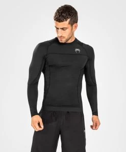 Venum G-Fit Air Rash Guard Lange Mouwen Zwart -Boksen Winkel venum venum g fit air rash guard lange mouwen zwar 6
