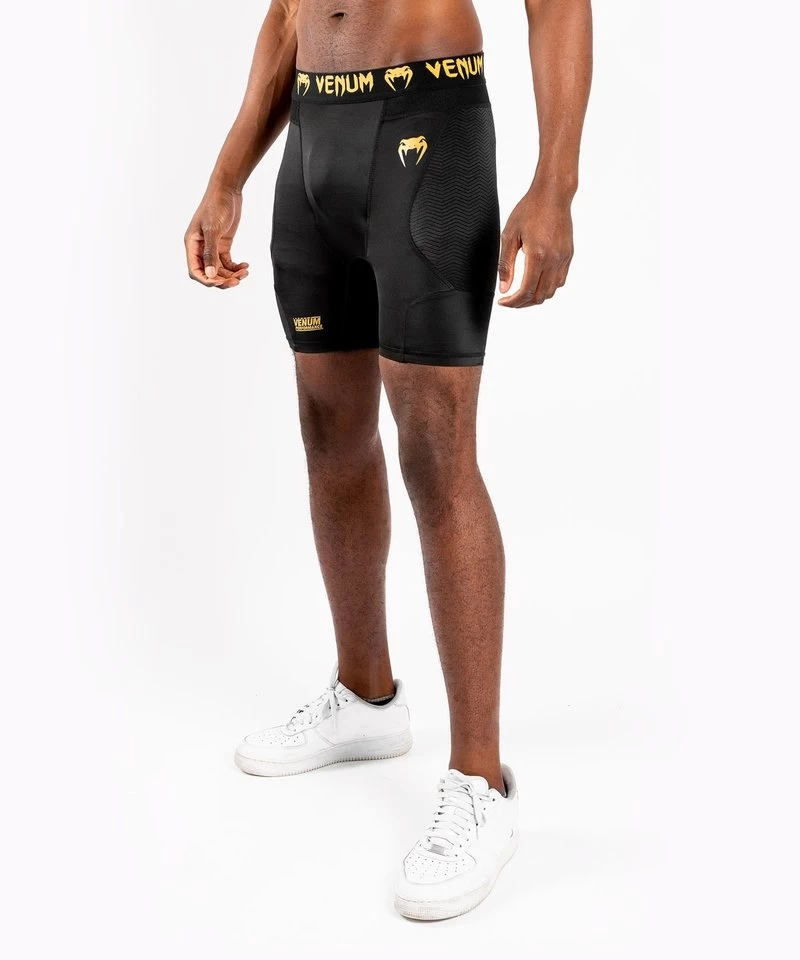 Venum G-Fit Compressie Short Zwart Goud 5 Venum G-Fit Compressie Short Zwart Goud - Afbeelding 3