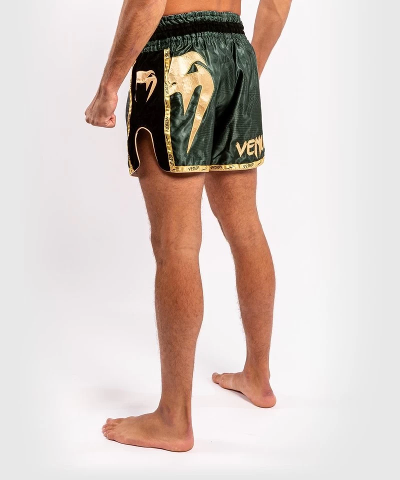 Venum Giant Camo Muay Thai Kickboks Broekje Khaki Goud 11 Venum Giant Camo Muay Thai Kickboks Broekje Khaki Goud - Afbeelding 9