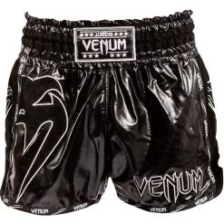 Venum GIANT INFINITE Muay Thai Kickboks Broekje Zwart Zwart 17 Venum GIANT INFINITE Muay Thai Kickboks Broekje Zwart Zwart -Boksen Winkel venum venum giant infinite muay thai kickboks broe 6