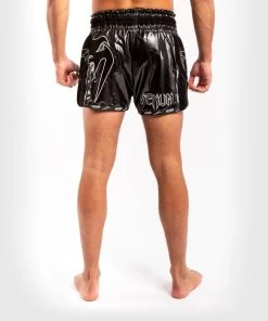 Venum GIANT INFINITE Muay Thai Kickboks Broekje Zwart Zwart 18 Venum GIANT INFINITE Muay Thai Kickboks Broekje Zwart Zwart -Boksen Winkel venum venum giant infinite muay thai kickboks broe 7