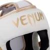 Venum Hoofdbeschermer Elite Headgear Wit Goud 1 Venum Hoofdbeschermer Elite Headgear Wit Goud -Boksen Winkel venum venum hoofdbeschermer elite headgear wit gou