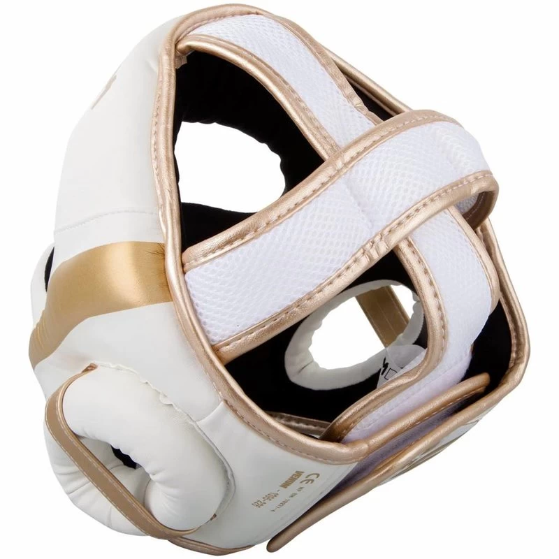 Venum Hoofdbeschermer Elite Headgear Wit Goud 8 Venum Hoofdbeschermer Elite Headgear Wit Goud - Afbeelding 6