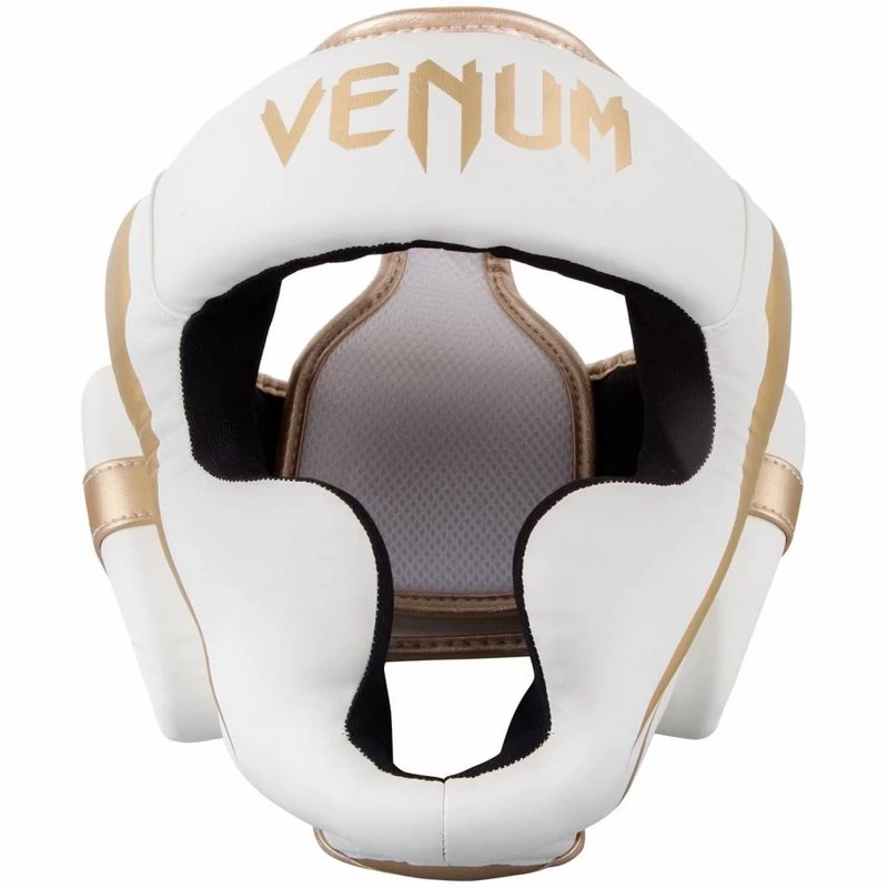 Venum Hoofdbeschermer Elite Headgear Wit Goud 9 Venum Hoofdbeschermer Elite Headgear Wit Goud - Afbeelding 7