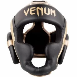 Venum Hoofdbeschermer Elite Headgear Zwart Goud -Boksen Winkel venum venum hoofdbeschermer elite headgear zwart g 2
