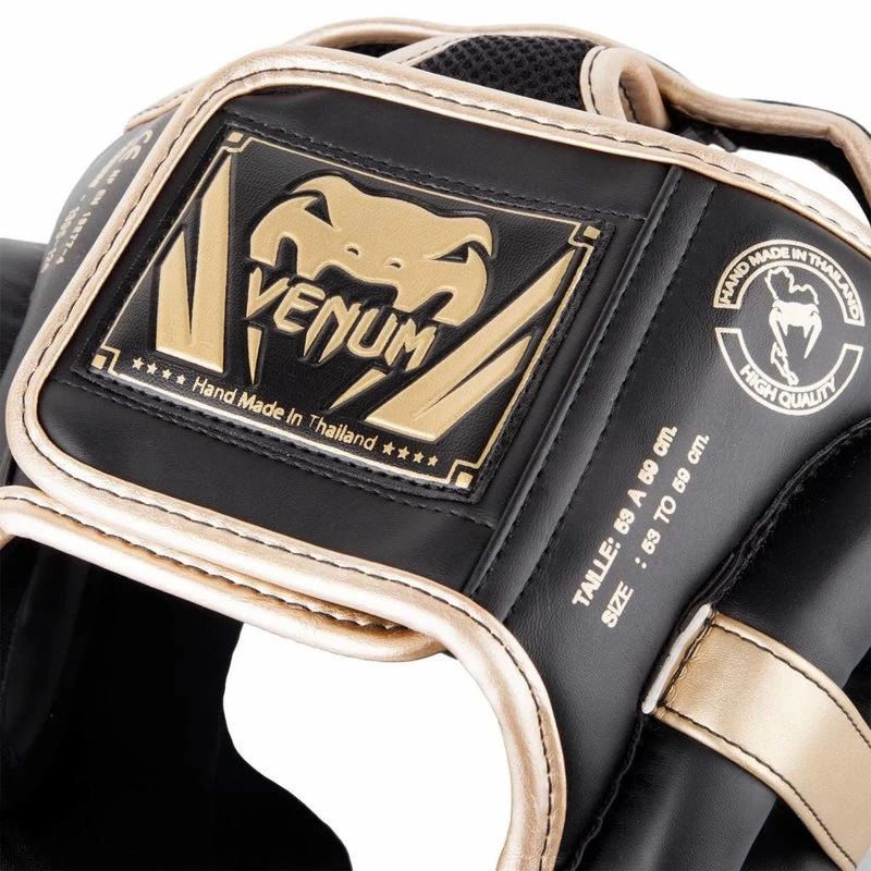 Venum Hoofdbeschermer Elite Headgear Zwart Goud