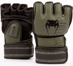 Venum Impact 2.0 MMA Handschoenen Skintex Khaki Zwart