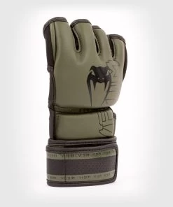 Venum Impact 2.0 MMA Handschoenen Skintex Khaki Zwart -Boksen Winkel venum venum impact 20 mma handschoenen skintex kha 3