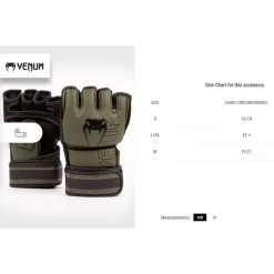 Venum Impact 2.0 MMA Handschoenen Skintex Khaki Zwart -Boksen Winkel venum venum impact 20 mma handschoenen skintex kha 4