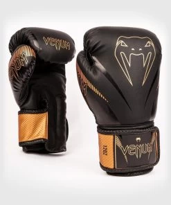 Venum Impact Muay Thai Bokshandschoenen Zwart Brons -Boksen Winkel venum venum impact muay thai bokshandschoenen zwar 4