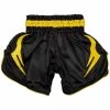 Venum Kids BANGKOK INFERNO Muay Thai Short Zwart Geel -Boksen Winkel venum venum kids bangkok inferno muay thai short z 4