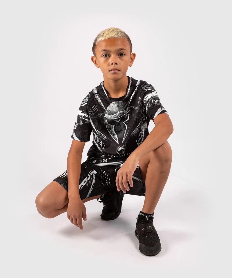 Venum Kids GLDTR 4.0 Dry-Tech T-shirt Zwart Wit 8 Venum Kids GLDTR 4.0 Dry-Tech T-shirt Zwart Wit - Afbeelding 6