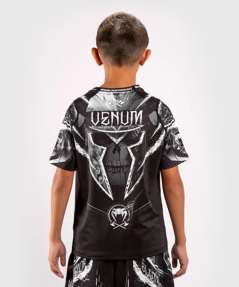 Venum Kids GLDTR 4.0 Dry-Tech T-shirt Zwart Wit 3 Venum Kids GLDTR 4.0 Dry-Tech T-shirt Zwart Wit