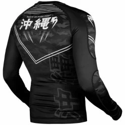 Venum Kleding OKINAWA 2.0 Rash Guards L/S Zwart Wit -Boksen Winkel venum venum kleding okinawa 20 rash guards l s zwa 4