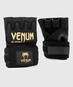 Venum Kontact Gel Glove Wraps Zwart Goud -Boksen Winkel venum venum kontact gel glove wraps zwart goud 3