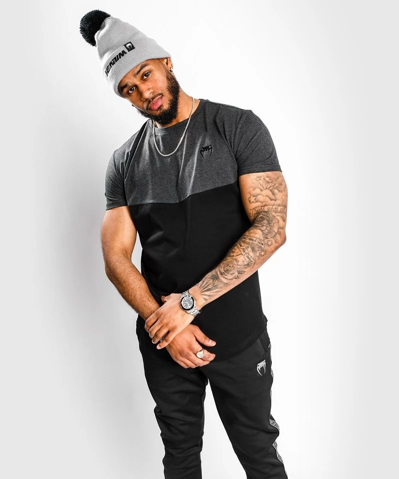 Venum LASER T Shirt Zwart Gemêleerd Grijs 6 Venum LASER T Shirt Zwart Gemêleerd Grijs - Afbeelding 4