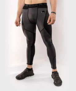 Venum Legging G-Fit Compressiebroek Grijs Zwart -Boksen Winkel venum venum legging g fit compressiebroek grijs zw 1