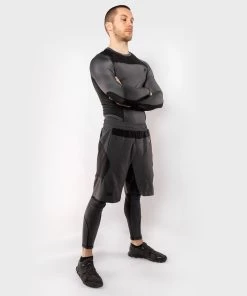 Venum Legging G-Fit Compressiebroek Grijs Zwart -Boksen Winkel venum venum legging g fit compressiebroek grijs zw 6