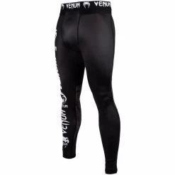 Venum Leggings Logos Spats Tights Zwart Wit -Boksen Winkel venum venum leggings logos spats tights zwart wit 2