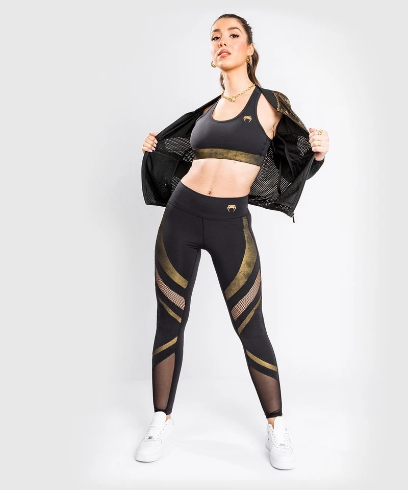 Venum Lightning Legging 7/8 Dames Zwart Goud 8 Venum Lightning Legging 7/8 Dames Zwart Goud - Afbeelding 6
